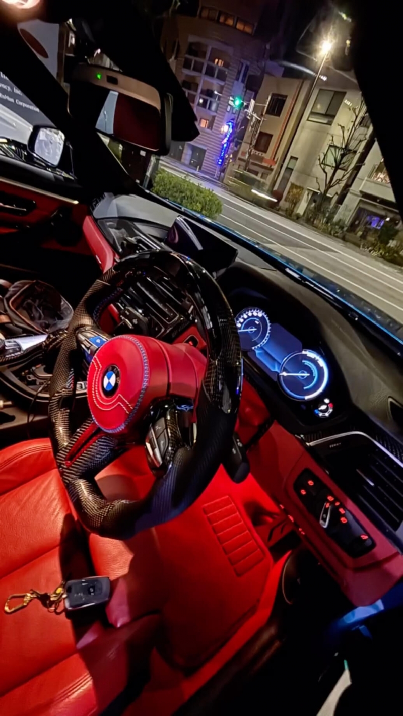 BMW4シリーズ グランクーペ ミュラーヘッド GO038 赤革 内装張替え5