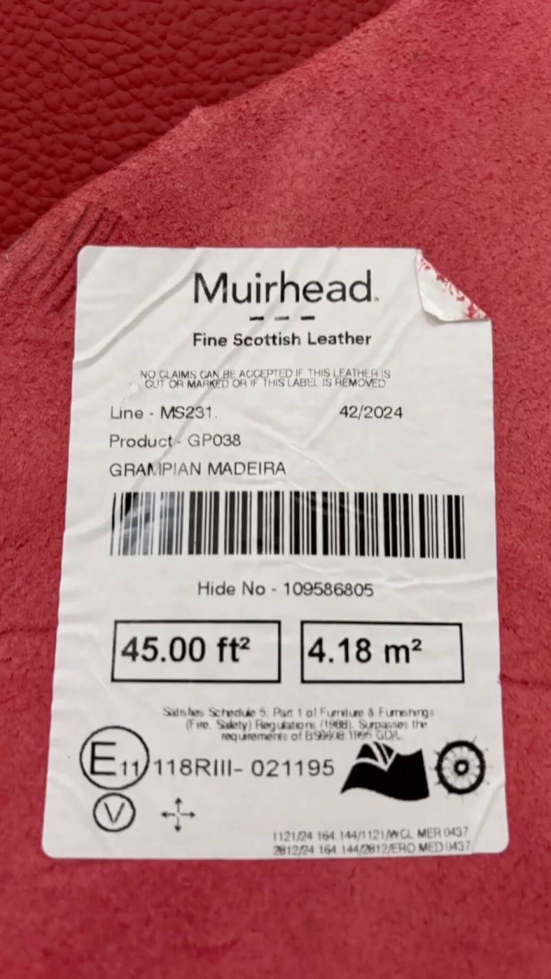 BMW4シリーズ グランクーペ ミュラーヘッド GO038 赤革 内装張替え2